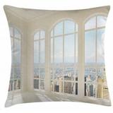 East Urban Home Urban City Indoor/Outdoor 26" Throw Pillow Cover Polyester | 26 H x 26 W x 0.1 D in | Wayfair B14E3E488A4D481D9529064215085A10