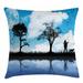 East Urban Home Indoor/Outdoor 28" Throw Pillow Cover Polyester | 28 H x 28 W x 0.1 D in | Wayfair 9A294294523341CEACAD23827962F9DF