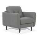 Club Chair - George Oliver 35" Wide Tufted Club Chair Faux Leather in Gray | 36 H x 35 W x 37 D in | Wayfair 99E07BCDA7FF4B508B62DFF4A3D68A7C