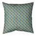 Latitude Run® Avicia Retro Diamonds Square Pillow Cover & Insert Polyester/Polyfill in Orange/Green/Blue | 16 H x 3 D in | Wayfair