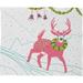 East Urban Home Holiday Deer Plush Throw Metal in White | 30 W in | Wayfair 51888-flesma