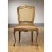 Rosalind Wheeler Caelan Side Chair Faux Leather/Wood/Upholstered in Brown/Red | 40 H x 24 W x 20 D in | Wayfair A07C716E8DC24FA990B412080674EC6E