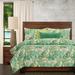 Ernest Hemingway Key West Tropical Duvet Cover & Insert Set Polyester/Polyfill/Microfiber in Green | Full Duvet + 2 Shams + 2 Throw Pillows | Wayfair