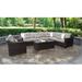 Lark Manor™ Aelwen 3 Piece Rattan Sectional Seating Group w/ Cushions Synthetic Wicker/All - Weather Wicker/Wicker/Rattan in Brown | Outdoor Furniture | Wayfair