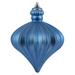 The Holiday Aisle® 6" Matte Onion Drop Christmas Ornament Plastic in Blue | 6 H x 6 W x 6 D in | Wayfair B8989DCFD09945B1A284E53560C2D788