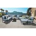 Kathy Ireland 7 Piece Sectional Seating Group w/ Cushions Metal in Black kathy ireland Homes & Gardens by TK Classics | Outdoor Furniture | Wayfair