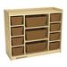 Childcraft 11 Compartment Cubby Wood in Brown | 30 H x 35.75 W x 14.25 D in | Wayfair 1440368
