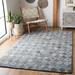 Blue/Gray 60 x 0.31 in Indoor Area Rug - Ebern Designs Ffraid Geometric Handmade Tufted Gray/Blue Area Rug Viscose/Wool | 60 W x 0.31 D in | Wayfair