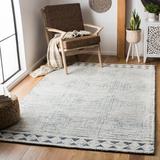 Blue/Navy 108 x 0.43 in Indoor Area Rug - Dakota Fields Cody Handmade Tufted Wool Ivory/Navy Area Rug Wool | 108 W x 0.43 D in | Wayfair