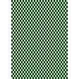 White 36 x 0.35 in Indoor Area Rug - East Urban Home Dulin Checkered Wool Green Area Rug Wool | 36 W x 0.35 D in | Wayfair