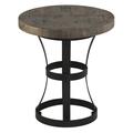 Union Rustic Fairgrove End Table Wood/Metal in Black/Brown | 20 H x 17.75 W x 17.75 D in | Wayfair 320B49D2194C471F934DEC20AEC19DDB