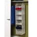 Rebrilliant Templeton 6-Compartment Hanging Organizer in White | 50 H x 12 W x 12 D in | Wayfair 311312