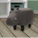 Zoomie Kids Critter Sitters Hippo Storage Ottoman Polyester in Gray | 15 H x 26 W x 14 D in | Wayfair 646B9BD275AE4B2D84122649983F2F73