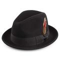 Jaxon & James Crushable Blues Trilby Hat - Black Medium