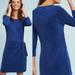 Anthropologie Dresses | Anthropologie Sanibel Tie-Waist Dress By Dolan Blue Knit Nwt | Color: Blue | Size: Xs
