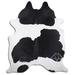 Black/White 72 x 0.25 in Area Rug - Loon Peak® Laurinda Animal Print Handmade Area Rug Polypropylene | 72 W x 0.25 D in | Wayfair