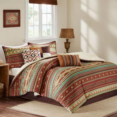 Alamosa Southwest Comforter Bed Set Multi Warm, California King, Multi Warm