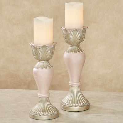 Aurelleigh Candleholders Rose Quartz Set of Two, S...