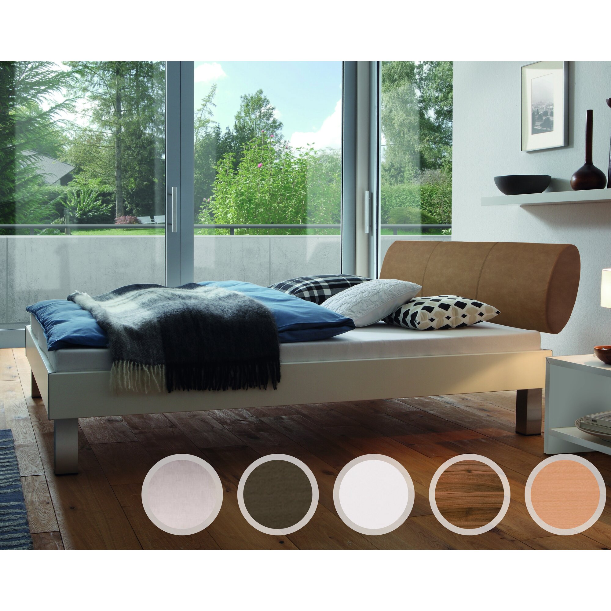 Hasena Movie-Line Bett Star Mico/Elipsa 140x200 cm / Weiss