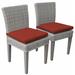 Latitude Run® Saralyn Patio Dining Side Chair w/ Cushion Wicker/Rattan in Gray | 36 H x 21 W x 18 D in | Wayfair 3BF6D3966B274B628A7E77AA6E6C5087