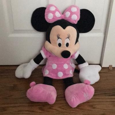 Disney Other | Big Minnie Plush | Color: Purple/Pink | Size: Osbb