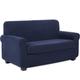 TIANSHU 2 Piece Sofa Slipcover, Stretch Couch Cover for Sofa, Stylish Jacquard Furniture Covers (Loveseat,Navy Blue)