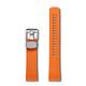 CRAFTER BLUE 22mm Curved End Watch Band Rubber Strap Replacement for Seiko Turtle Prospex Automatic Dive Watch SRP773, SRP775, SRP777, SRP779, SBDY013, SBDY015, SBDY017, SBDY021,SBDY027 etc Orange