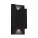 Kuzco Lighting Vista 8 Inch Tall LED Outdoor Wall Light - EW22109-BK