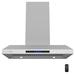 Awoco 36" 900 CFM Ducted Island Stainless Steel Range Hood w/ Remote Control Included Stainless Steel in Gray | 43 H x 35.5 W x 23.75 D in | Wayfair