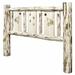 Millwood Pines Montana California Pine Headboard Wood in Brown/Gray/Green | 47 H x 76 W in | Wayfair 76BC15E21B6041BEBCF36B6F7FD226DD