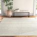 Gray 42 x 0.25 in Indoor Area Rug - Joss & Main Larissa Striped Handwoven Mist Area Rug Polyester/Cotton/Wool | 42 W x 0.25 D in | Wayfair