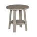 Ebern Designs Bohdalec Plastic Outdoor Side Table Plastic in Gray | 22 H x 21 W x 21 D in | Wayfair 3BF789DA2752447EA57464F3910B75F2