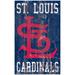 St. Louis Cardinals 11'' x 19'' Heritage Distressed Logo Sign