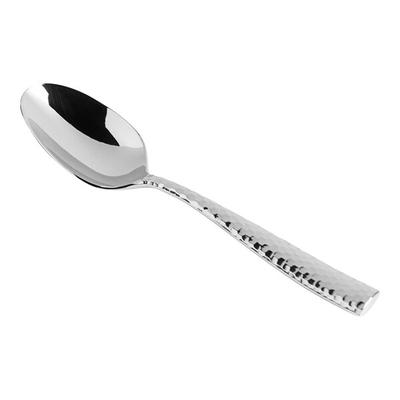 Fortessa 1.5.102.FC.021 Lucca Faceted 5 15/16" 18/10 Stainless Steel Extra Heavy Weight Coffee Spoon - 12/Case