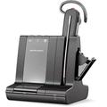 Plantronics DECT-Mono-Headset 'Savi W8245' konvertibel, mit Basisstation, Überkopfbügel + Nackenbügel und Ohrhaken, SoundGuard und Batterieladefach, Schwarz