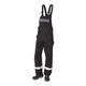 JAK Workwear 12-12003-051-128-82 Modell 12003 EN ISO 1149-5 Antiflame Latzhose, Schwarz/Grau, EU 70/128 Größe, 82cm Schrittlänge