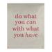 East Urban Home Polyester Handwritten Do What You Can Quote Tapestry Polyester in Red/White | 59 H x 50 W in | Wayfair