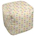 East Urban Home Festive Hol Candy Hearts Pouf Polyester/Fade Resistant/Scratch/Tear Resistant | 13 H x 13 W x 13 D in | Wayfair Ottomans