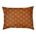 East Urban Home Festive Zig Zag Outdoor Dog Pillow Metal in Orange/Black | 7 H x 40 W x 30 D in | Wayfair 61C52C7FDAEA4095A39CC9970585E87B