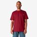 Dickies Men's Big & Tall Heavyweight Short Sleeve Pocket T-Shirt - English Red Size 3Xl 3XL (WS450)