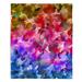 East Urban Home Floral Color Iv Soft Sherpa Blanket Microfiber/Fleece/Microfiber/Fleece | 68 W in | Wayfair CA16B0D3E8B74E89A90E8EE20049FA5A