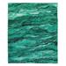 East Urban Home Marble Idea Mint Emerald Green Soft Sherpa Blanket Microfiber/Fleece/Microfiber/Fleece | 68 W in | Wayfair