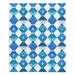 East Urban Home Triangles Blue Soft Sherpa Blanket Microfiber/Fleece/Microfiber/Fleece | 68 W in | Wayfair FAD09AC81A9E4D679D59989AE06D2516