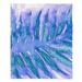 East Urban Home Paradise Palm Periwinkle Soft Sherpa Blanket Microfiber/Fleece/Microfiber/Fleece | 51 W in | Wayfair