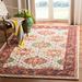 Red/White 72 x 0.47 in Indoor Area Rug - World Menagerie Husson Oriental Handmade Tufted Wool Ivory/Red Area Rug Wool | 72 W x 0.47 D in | Wayfair