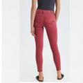 American Eagle Outfitters Jeans | Aeo Crop Jegging Next Level Stretch X Destroyed | Color: Pink/Red | Size: 4