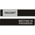 Seco Vacant/Meeting in Progress Sliding Sign, 255mm x 52mm - Aluminum/PVC (Pack of 5)