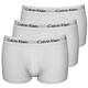 Calvin Klein 3-Pack Low Rise Men's Boxer Trunks, White Small