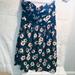 American Eagle Outfitters Dresses | American Eagle Outfitters Floral Strapless Dress | Color: Gray/White | Size: 4