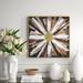 Casa Fine Arts Winter Starburst - Floater Frame Painting on Canvas in White | 36 H x 36 W x 2 D in | Wayfair 33479-01